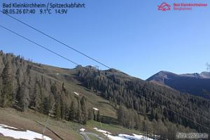 Spitzeck Bad Kleinkirchheim - Spitzeck widok z Biospharenparkbahn Brunnach