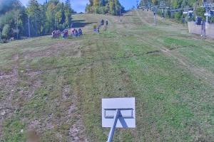 Krynica Jaworzyna Krynicka Widok ze stacji dolnej kolei gondolowej (648 m n.p.m.)