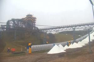 Kurzętnik Kurza Góra Kurza Góra - widok na stok i wieżę