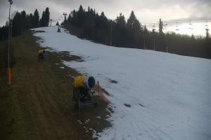 Wisła Cieńków Widok na trasę kolei krzesełkowej