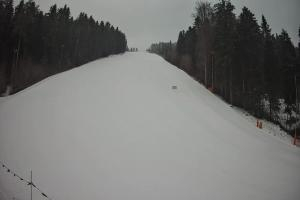 Myślenice Myślenice SN Widok na stok z dołu