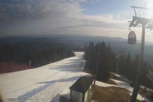 Krynica Jaworzyna Krynicka Widok ze szczytu Jaworzyny Krynickiej (1114 m n.p.m)