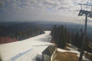 Krynica Jaworzyna Krynicka Widok ze szczytu Jaworzyny Krynickiej (1114 m n.p.m)