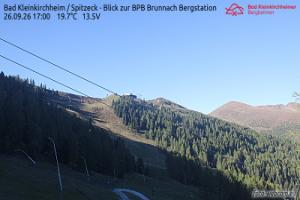 Spitzeck Bad Kleinkirchheim - Spitzeck widok z Biospharenparkbahn Brunnach