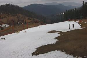 Szczyrk Biały Krzyż Widok na stok