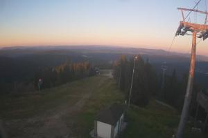 Krynica Jaworzyna Krynicka Widok ze szczytu Jaworzyny Krynickiej (1114 m n.p.m)