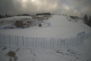 Tylicz Master Ski Widok naa dolną stację krzesełka