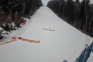 Myślenice Myślenice SN Widok na stok