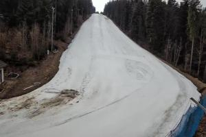 Myślenice Myślenice SN Widok na stok