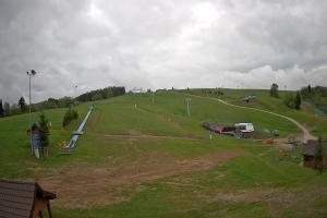 Tylicz Master Ski Widok na dolne partie ośrodka