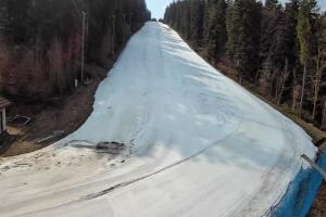 Myślenice Myślenice SN Widok na stok