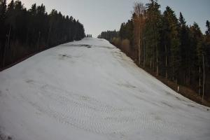 Myślenice Myślenice SN Widok na stok z dołu