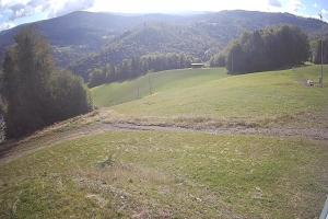 Brenna Ski Dolina Brenna Kamera 2 Widok na trasę narciarska