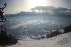 Kamera: Harenda Widok na stok z góry Zakopane Harenda Widok na stok z góry