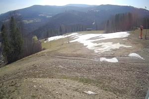 Brenna Ski Dolina Brenna Kamera 2 Widok na trasę narciarska