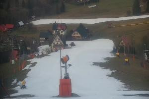 Kamera: Cieńków Widok na stok Wisła Cieńków Widok na stok