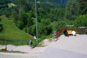 Szczawnica Palenica Widok na stok