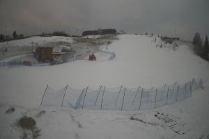 Tylicz Master Ski Widok naa dolną stację krzesełka