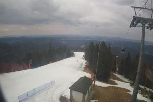 Krynica Jaworzyna Krynicka Widok ze szczytu Jaworzyny Krynickiej (1114 m n.p.m)