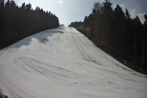 Myślenice Myślenice SN Widok na stok z dołu