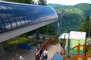 Szczawnica Palenica Widok na stok