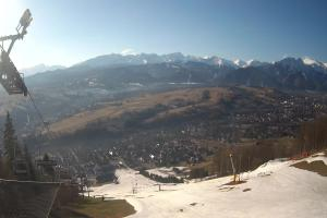 Zakopane Harenda Widok na stok z góry