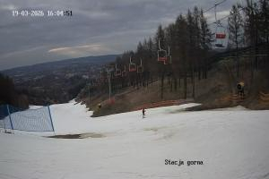 Przemyśl Stok narciarski w Przemyślu POSiR  Kamera 1 - Stacja górna