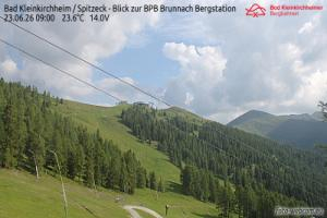 Kamera: Bad Kleinkirchheim - Spitzeck widok z Biospharenparkbahn Brunnach Spitzeck Bad Kleinkirchheim - Spitzeck widok z Biospharenparkbahn Brunnach