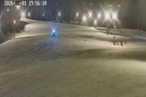 Niedzica Polana Sosny widok na stok narciarski