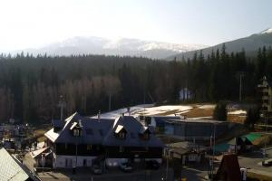 Szklarska Poręba Szrenica Ski Arena Widok na dolną stację wyciągu