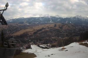Zakopane Harenda Widok na stok z góry
