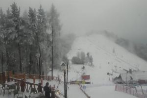 Szczawnica Palenica Widok na stok