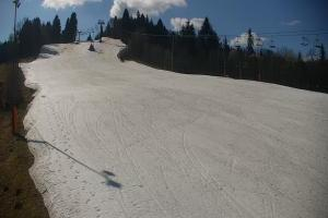 Wisła Cieńków Widok na trasę kolei krzesełkowej