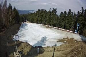 Myślenice Myślenice SN Widok na stok dla początkujących