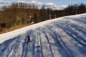 Stężyca Wieżyca Widok na stok