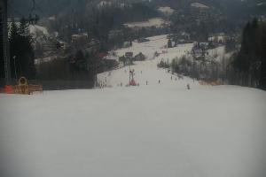 Kamera: Cieńków Widok na stok Wisła Cieńków Widok na stok