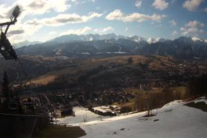 Zakopane Harenda Widok na stok z góry