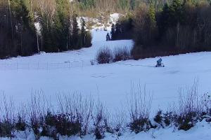 Laskowa-Kamionna Laskowa Ski Widok na stok