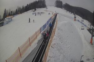 Brenna Ski Dolina Brenna Kamera 1 widok z dolnej stacji