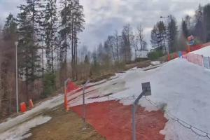 Krynica Jaworzyna Krynicka Widok ze stacji dolnej kolei gondolowej (648 m n.p.m.)