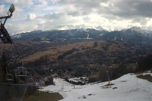 Zakopane Harenda Widok na stok z góry