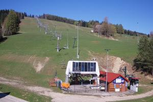 Krynica Słotwiny Widok na stok