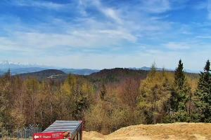 Krynica Jaworzyna Krynicka Widok na szczyt Jaworzyny (1114 m n.p.m)