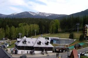 Szklarska Poręba Szrenica Ski Arena Widok na dolną stację wyciągu