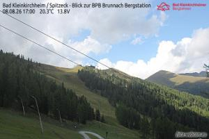 Kamera: Bad Kleinkirchheim - Spitzeck widok z Biospharenparkbahn Brunnach Spitzeck Bad Kleinkirchheim - Spitzeck widok z Biospharenparkbahn Brunnach