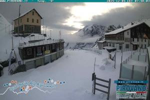 Przełecz Stelvio Passo Stelvio Widok na przełęcz Stelvio 2760 m