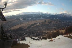 Zakopane Harenda Widok na stok z góry