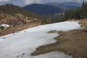 Szczyrk Biały Krzyż Widok na stok