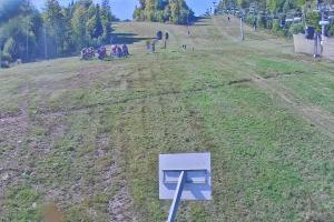 Krynica Jaworzyna Krynicka Widok ze stacji dolnej kolei gondolowej (648 m n.p.m.)