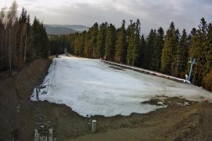 Myślenice Myślenice SN Widok na stok dla początkujących